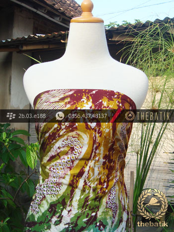 Kain Batik Lukis Abstrak Kontemporer
