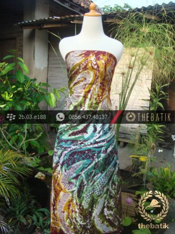 Kain Batik Lukis Abstrak Kontemporer