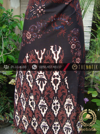 Kain Batik Cap Tulis Jogja Motif Pulau Krantil Sogan