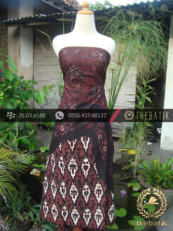 Kain Batik Cap Tulis Jogja Motif Pulau Krantil Sogan