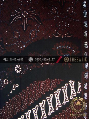 Kain Batik Cap Tulis Jogja Motif Pulau Parang Sogan