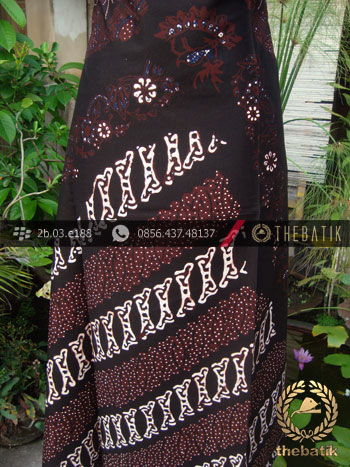 Kain Batik Cap Tulis Jogja Motif Pulau Parang Sogan
