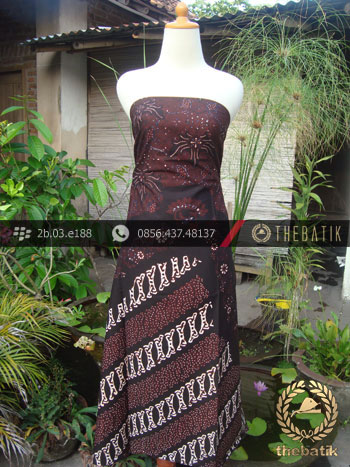Kain Batik Cap Tulis Jogja Motif Pulau Parang Sogan