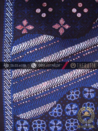 Kain Batik Cap Tulis Jogja Motif Pulau Biru-2