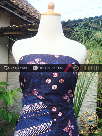 Kain Batik Cap Tulis Jogja Motif Pulau Biru-2