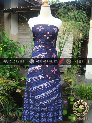 Kain Batik Cap Tulis Jogja Motif Pulau Biru-2
