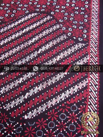 Kain Batik Cap Tulis Jogja Motif Pulau Merah Jambon