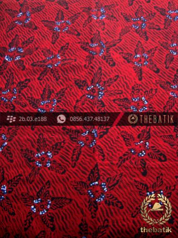Batik Tulis Jogja Motif Bantulan Galaran Merah
