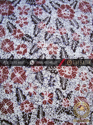 Kain Batik Tulis Yogya Motif Bantulan Gringsing Colet Merah
