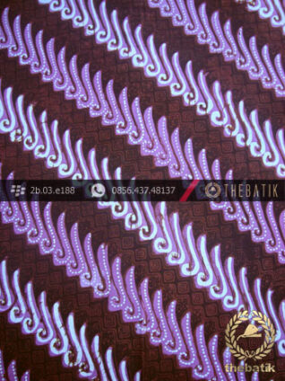 Kain Batik Cap Tulis Jogja Motif Parang Canthel Ungu