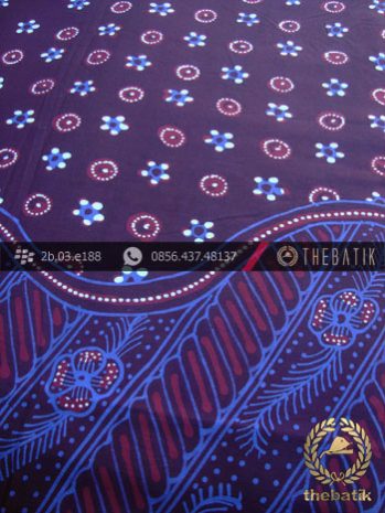Batik Tulis Jogja Motif Pulau Kombinasi Biru