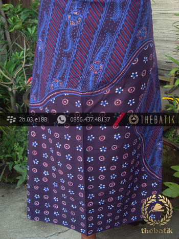 Batik Tulis Jogja Motif Pulau Kombinasi Biru