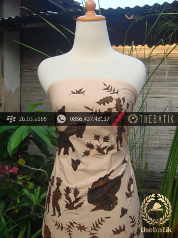 Batik Tulis Cirebon Motif Kumpeni Coklat