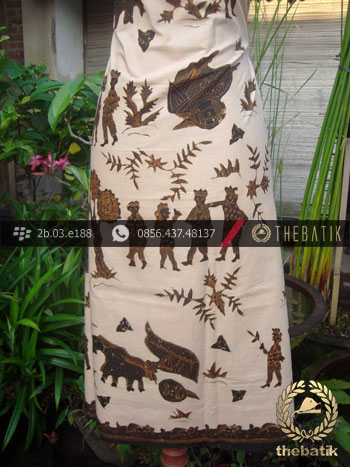 Batik Tulis Cirebon Motif Kumpeni Coklat