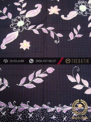Batik Tulis Sutera ATBM Jogja Motif Kembang Lukis