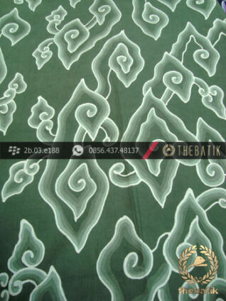 Batik Tulis Cirebon Motif Megamendung Hijau