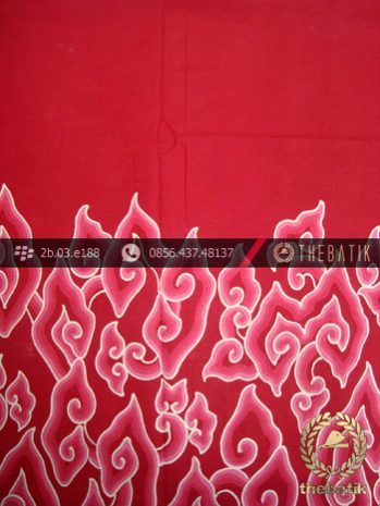 Batik Tulis Cirebon Motif Megamendung Pink