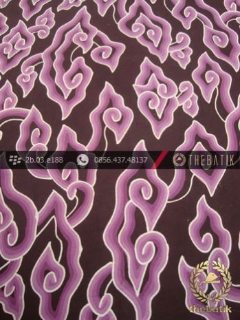 Batik Tulis Cirebon Motif Megamendung Ungu-2