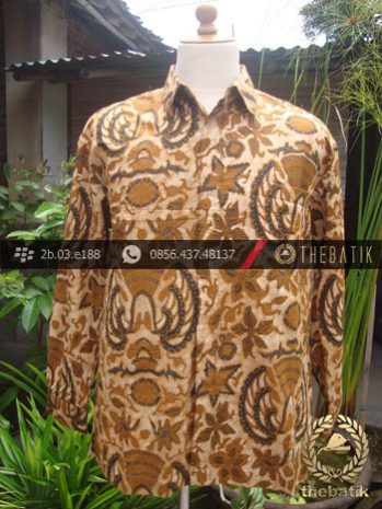 Kemeja Batik Cap Tulis Solo Motif Bledak Gurdo