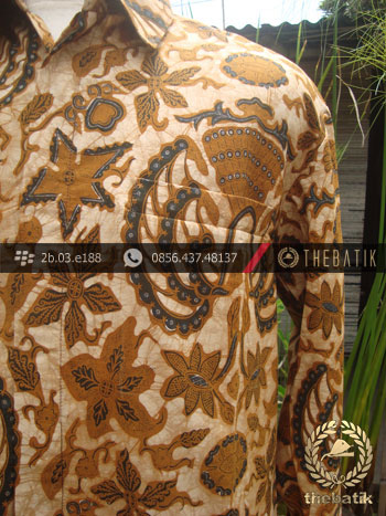 Kemeja Batik Cap Tulis Solo Motif Bledak Gurdo