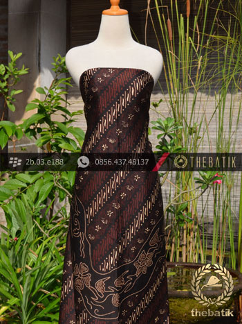 Batik Sutera Jogja Motif Parang Lukis Kombinasi