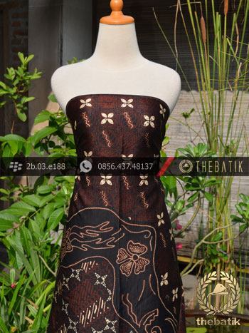 Batik Sutera Jogja Motif Pulau Lukis Kombinasi