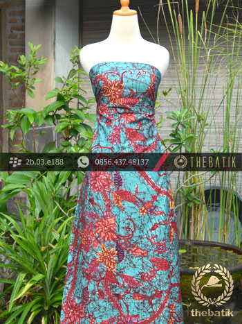 Batik Tulis Cirebon Motif Remukan Tosca