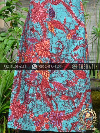 Batik Tulis Cirebon Motif Remukan Tosca