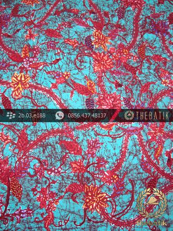 Batik Tulis Cirebon Motif Remukan Tosca