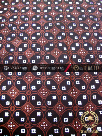 Batik Cap Tulis Jogja Motif Kawung Benggol Coklat