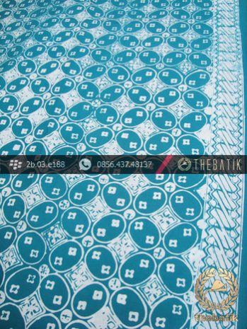Kain Batik Cap Jogja Motif Kawung Tosca