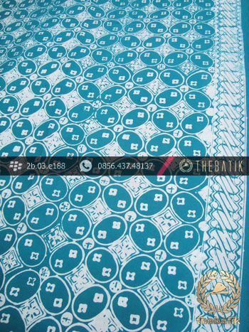 Kain Batik Cap Jogja Motif Kawung Tosca