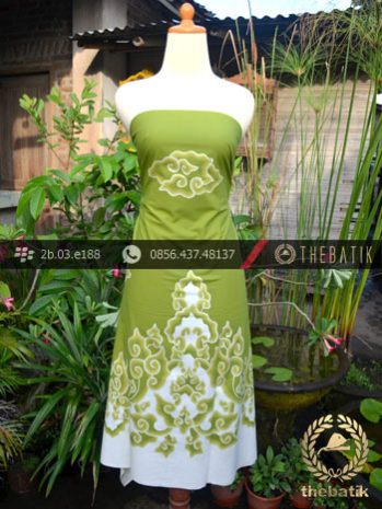Batik Tulis Cirebon Motif Megamendung Hijau-2