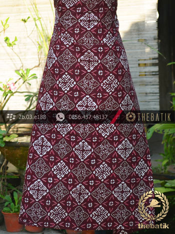 Kain Batik Cap Tulis Jogja Motif Nithik Marun