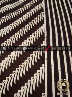 Jual Batik  Monokrom Motif Parang  Tuding Hitam Putih 