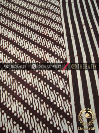 Kain Batik Cap Motif Parang Klithik Seling Garis