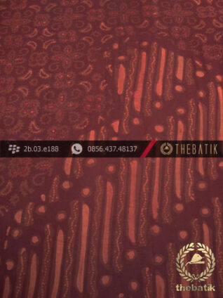 Kain Batik Cap Tulis Jogja Motif Pulau Maroon