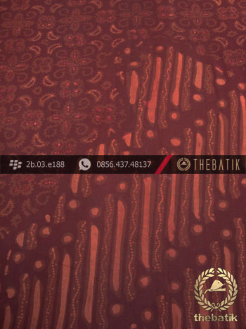 Kain Batik Cap Tulis Jogja Motif Pulau Maroon
