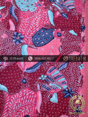 Batik Tulis Cirebon Motif Sekarjagad Pink Ungu