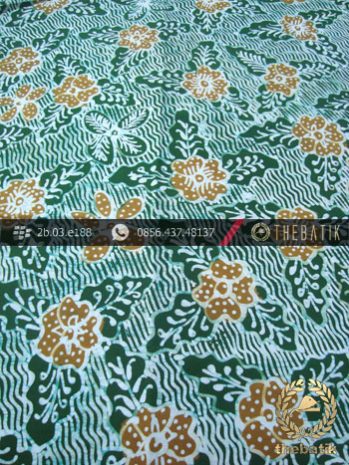 Batik Tulis Jogja Motif Bantulan Galaran Hijau