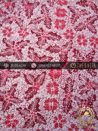 Batik Tulis Jogja Motif Bantulan Gringsing Merah