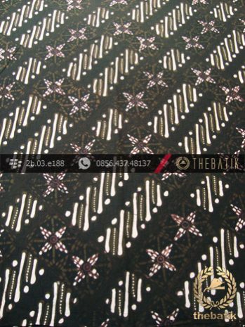 Kain Batik Cap Tulis Jogja Motif Parang Kotak Hijau