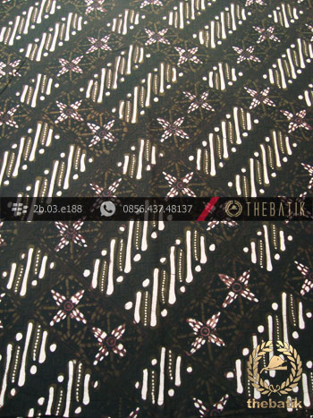 Kain Batik Cap Tulis Jogja Motif Parang Kotak Hijau