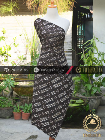 Kain Batik Cap Tulis Jogja Motif Parang Kotak Hijau