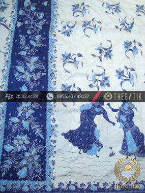 Sarung Selendang Batik Sutera Tulis Motif Batik Belanda