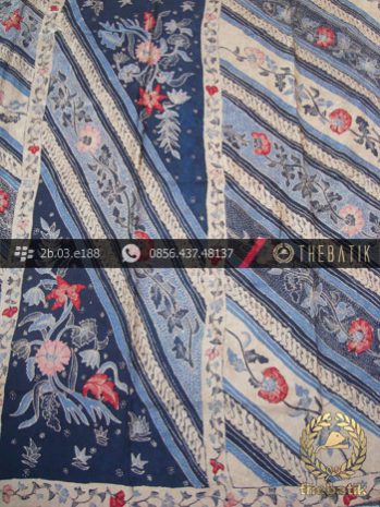 Sarung Selendang Batik Sutera Tulis Motif Batik Tiga Negeri