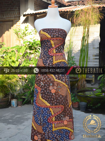 Kain Batik Sutera Motif Kombinasi