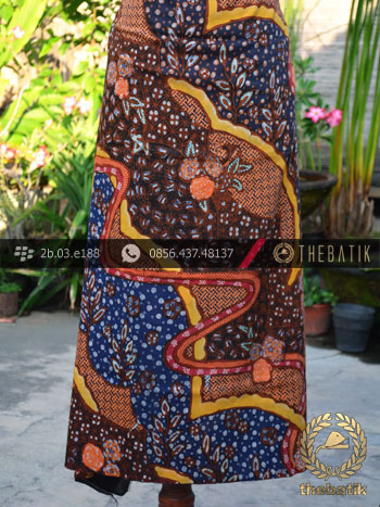 Kain Batik Sutera Motif Kombinasi