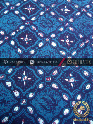 Batik Cap Tulis Jogja Motif Grompol Biru