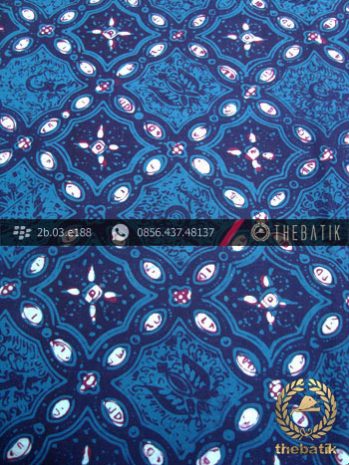 Batik Cap Tulis Jogja Motif Grompol Biru